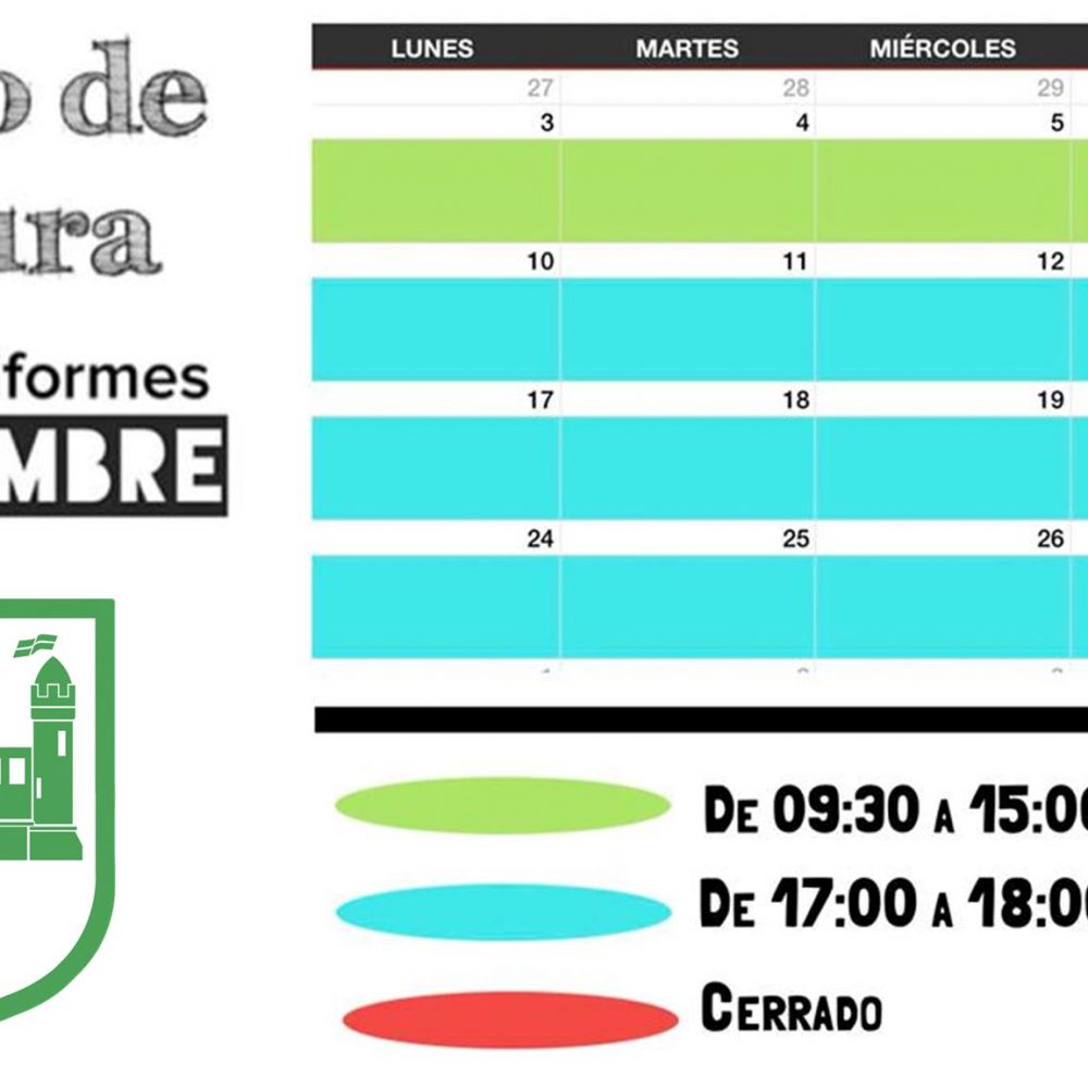 Horario especial tienda de uniformes